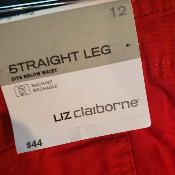 NEW! Liz Claiborne Straight Leg Crop Pants - 12 - Picture 5 of 5